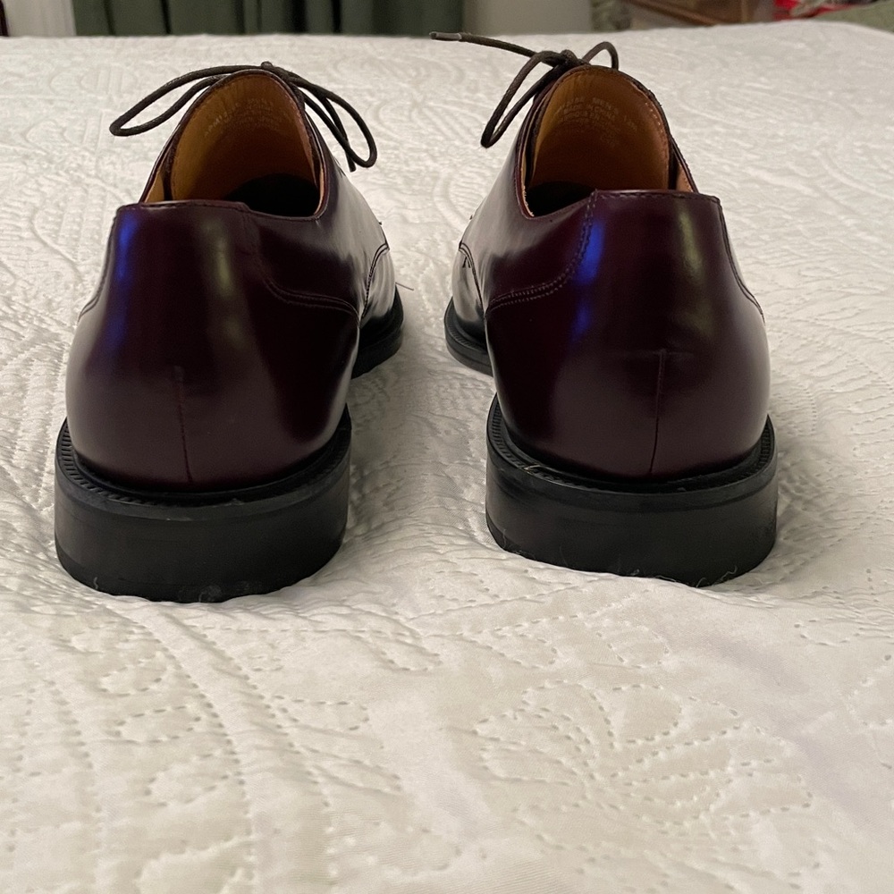 ROCKPORT Men’s Brown Leather Dress Shoes Size 12 Lace Up Tie Shoes Like New - Picture 7 of 14